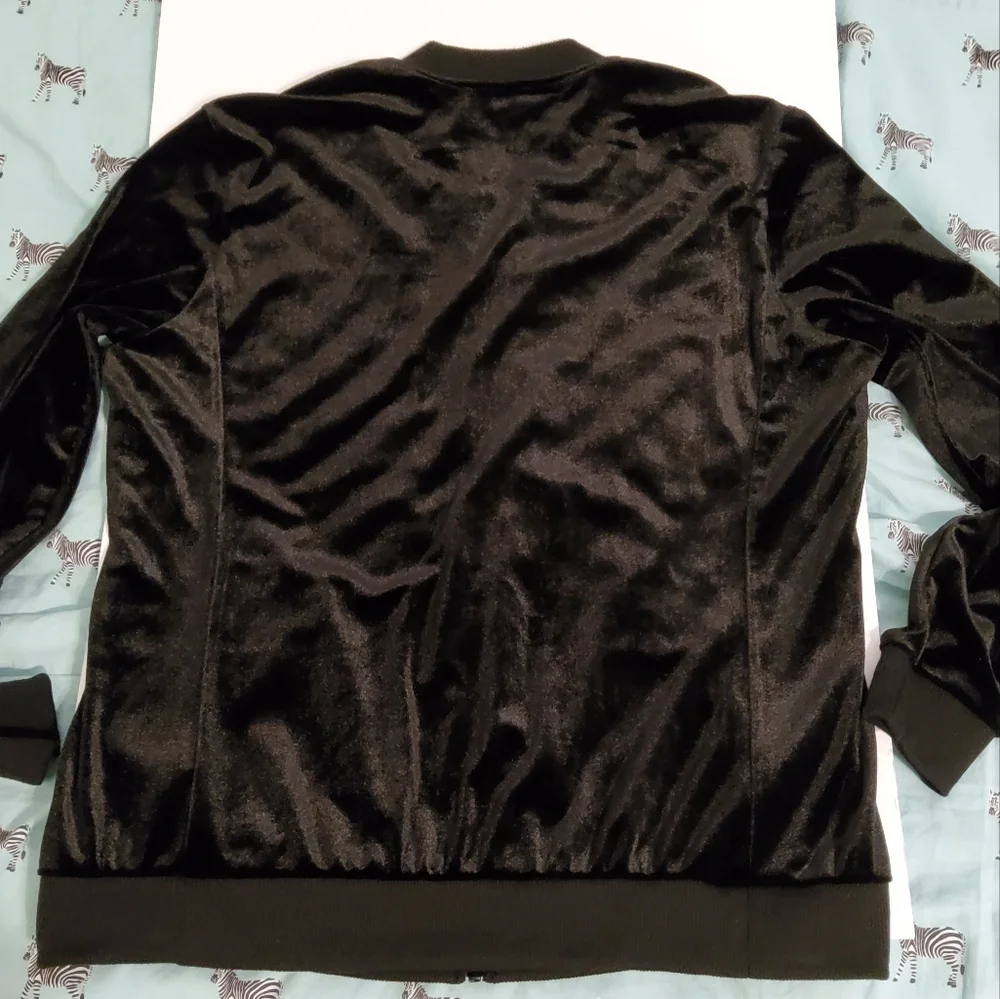 Antthony Original Zip Front Black Quilted Long Sleeve Jacket Size M - Picture 5 of 9